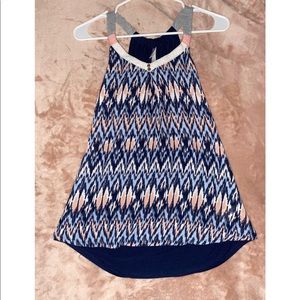 (Xhiliration💖) Racerback Patterned Tank